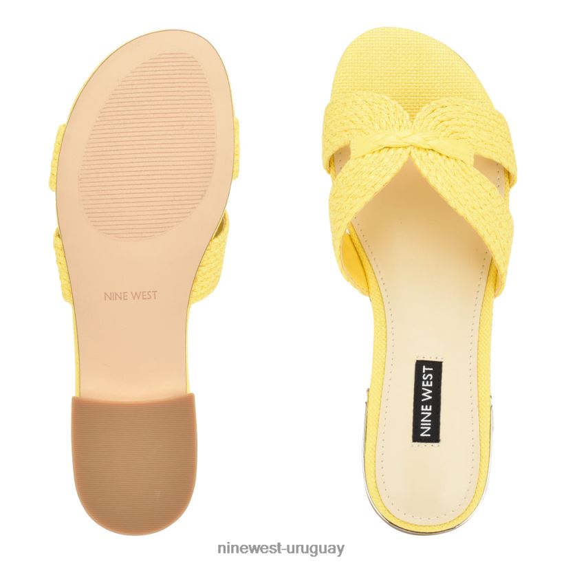 BD042261 Nine West sandalias planas irenie amarillo