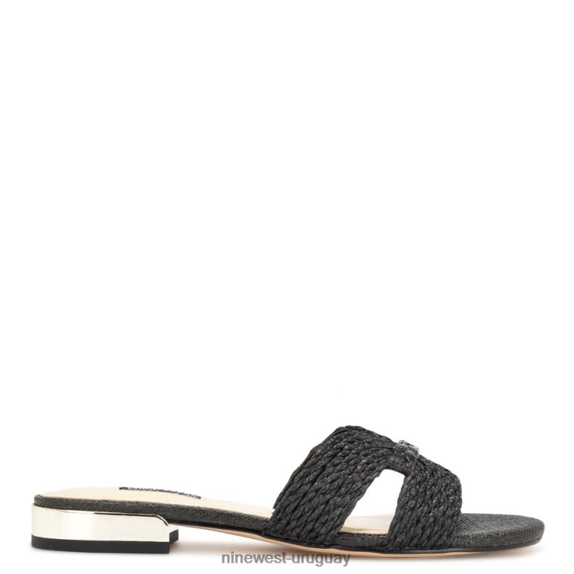 BD042264 Nine West sandalias planas irenie negro