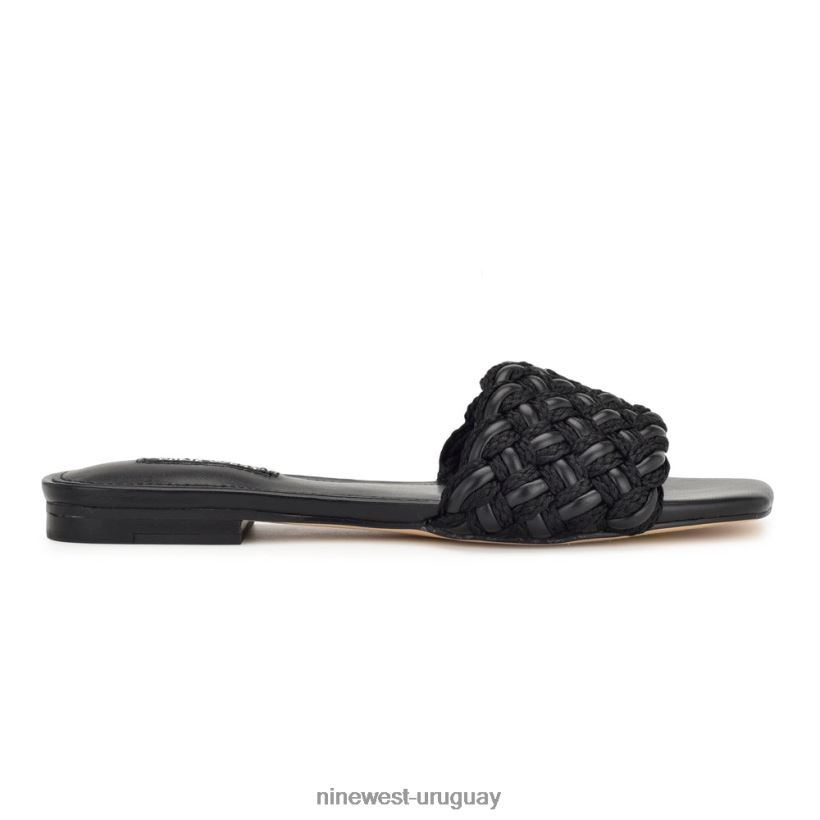 BD04228 Nine West sandalias planas maci negro