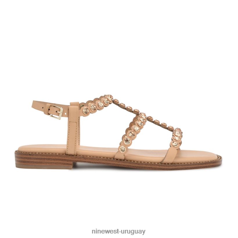 BD04229 Nine West sandalias planas emily luz natural
