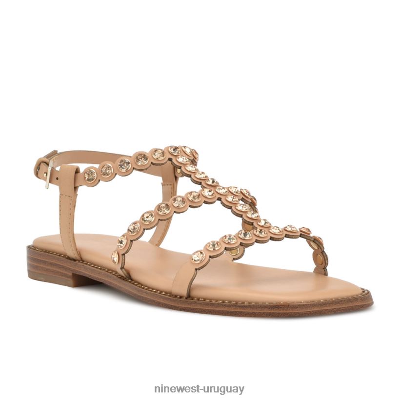 BD04229 Nine West sandalias planas emily luz natural