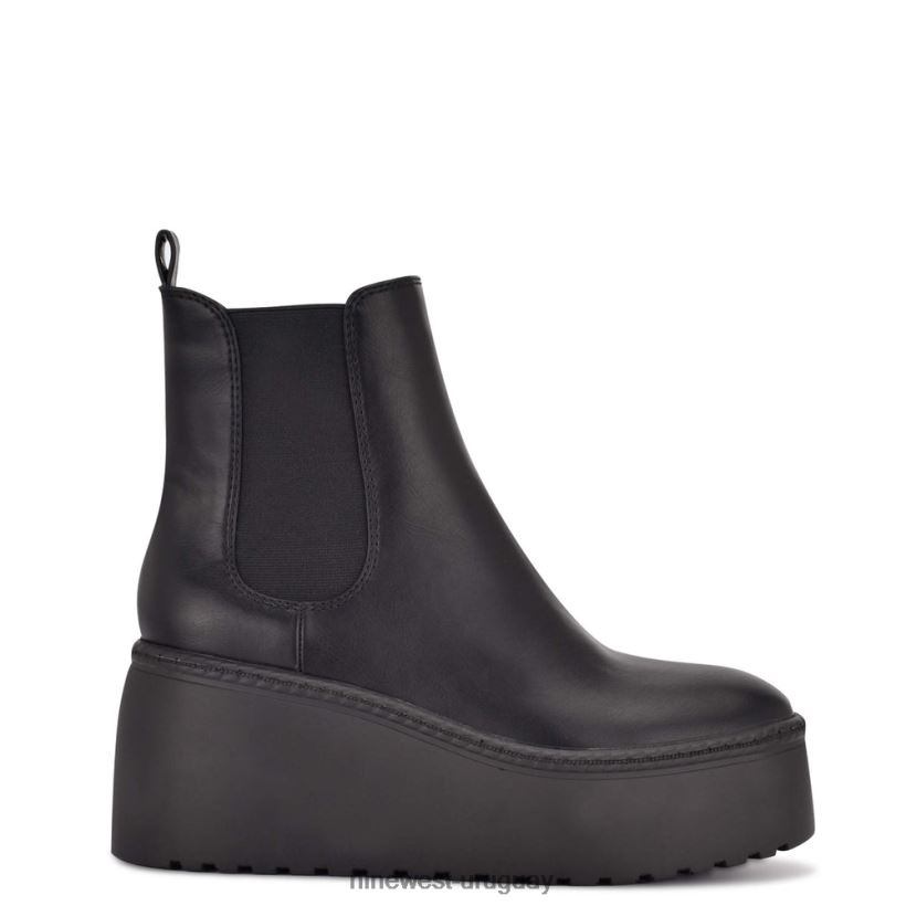 BD04222928 Nine West botines chelsea con plataforma henrita negro