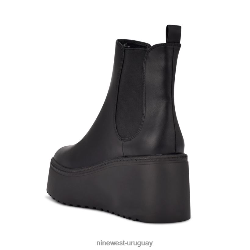BD04222928 Nine West botines chelsea con plataforma henrita negro