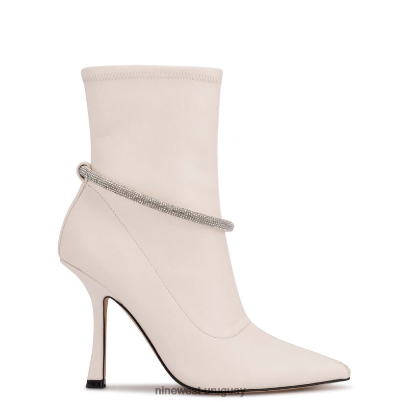 BD04222951 Nine West botines de vestir ferba cuero blanco