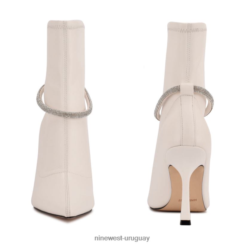 BD04222951 Nine West botines de vestir ferba cuero blanco
