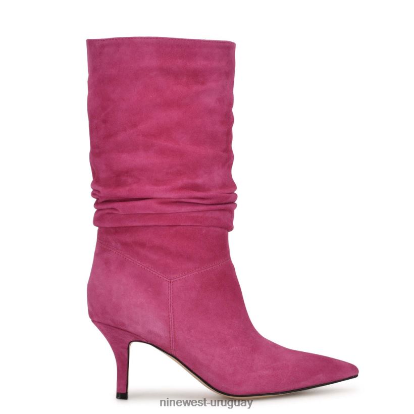 BD0422955 Nine West botas de vestir mycki gamuza rosa electrico