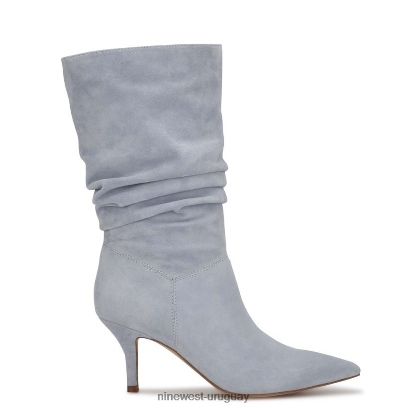 BD0422956 Nine West botas de vestir mycki ante azul claro