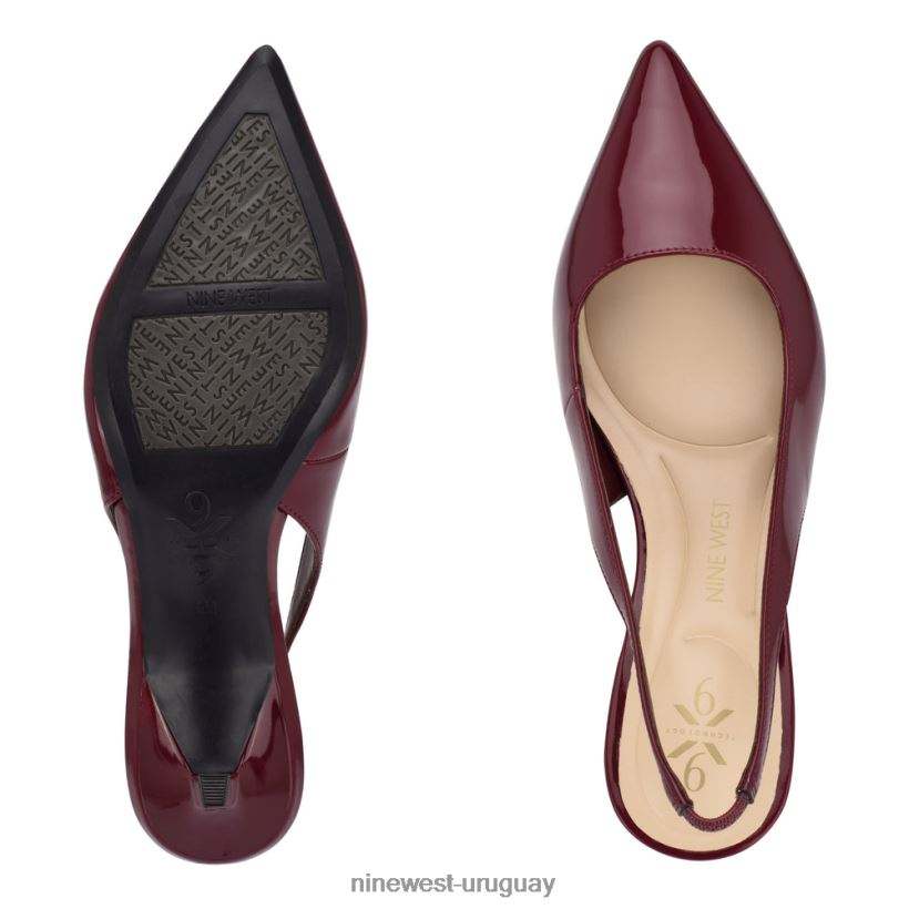 BD04221106 Nine West zapatos de tacón Kately 9x9 patente de ciruela