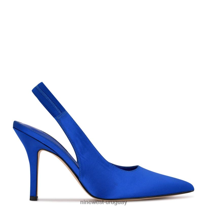 BD0422960 Nine West zapatos de tacón ciser satén azul