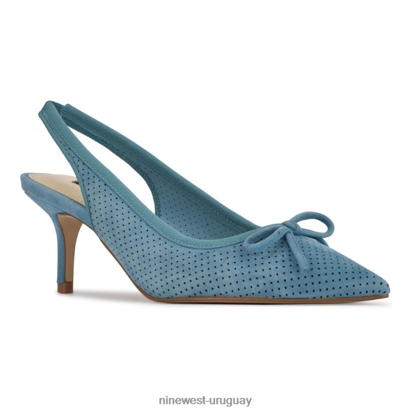 BD0422969 Nine West zapatos de tacón con tira trasera y puntera puntiaguda aperf