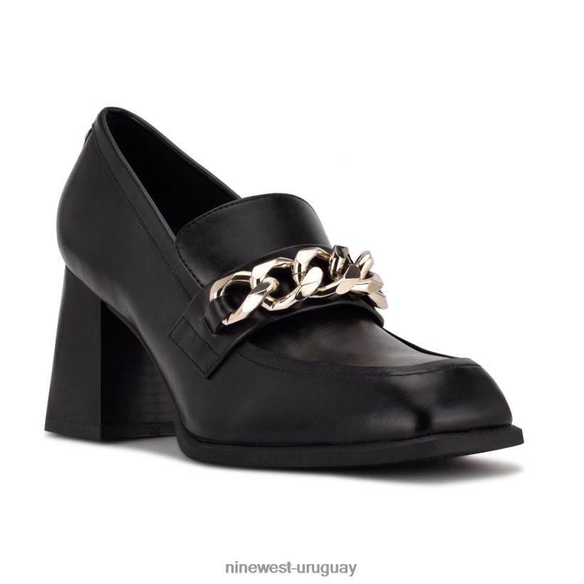 BD04221235 Nine West mocasines con tacón zynga negro