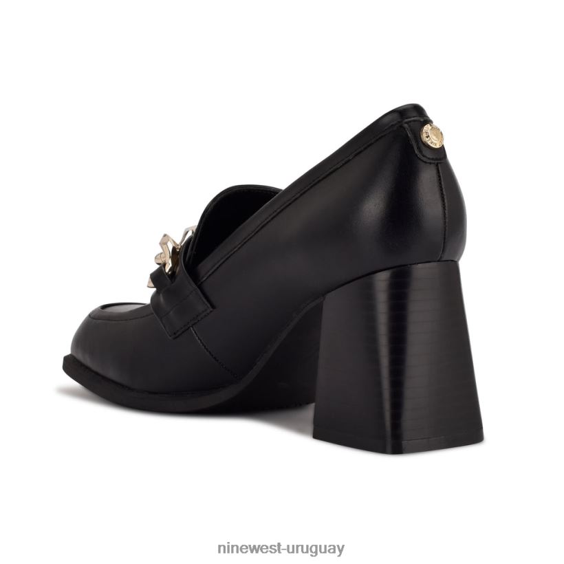 BD04222224 Nine West mocasines con tacón zynga negro