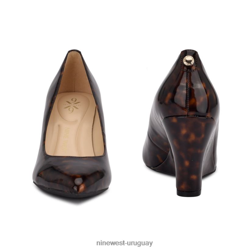 BD04221146 Nine West cuñas de vestir cal 9x9 tortuga marrón