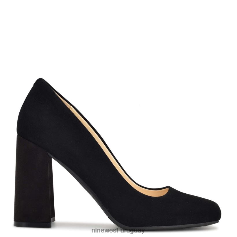 BD04221198 Nine West zapatos de tacón bloque yolend ante negro