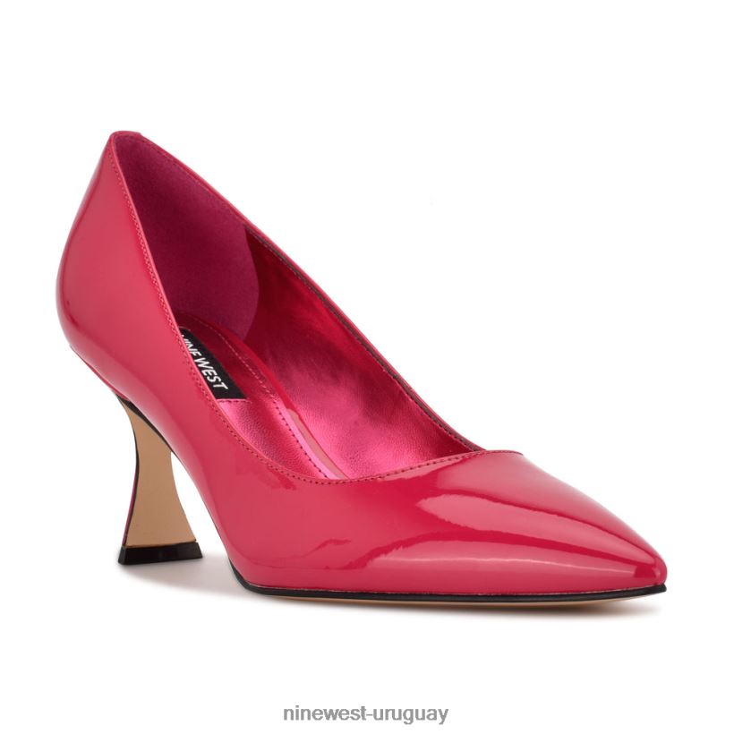 BD04221227 Nine West zapatos de tacón con punta puntiaguda patente magenta