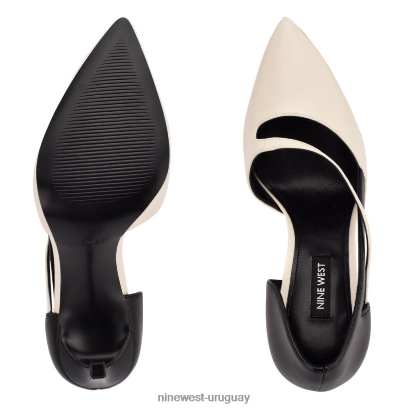 BD04221521 Nine West bomba de vestir decenas crema elegante/negro