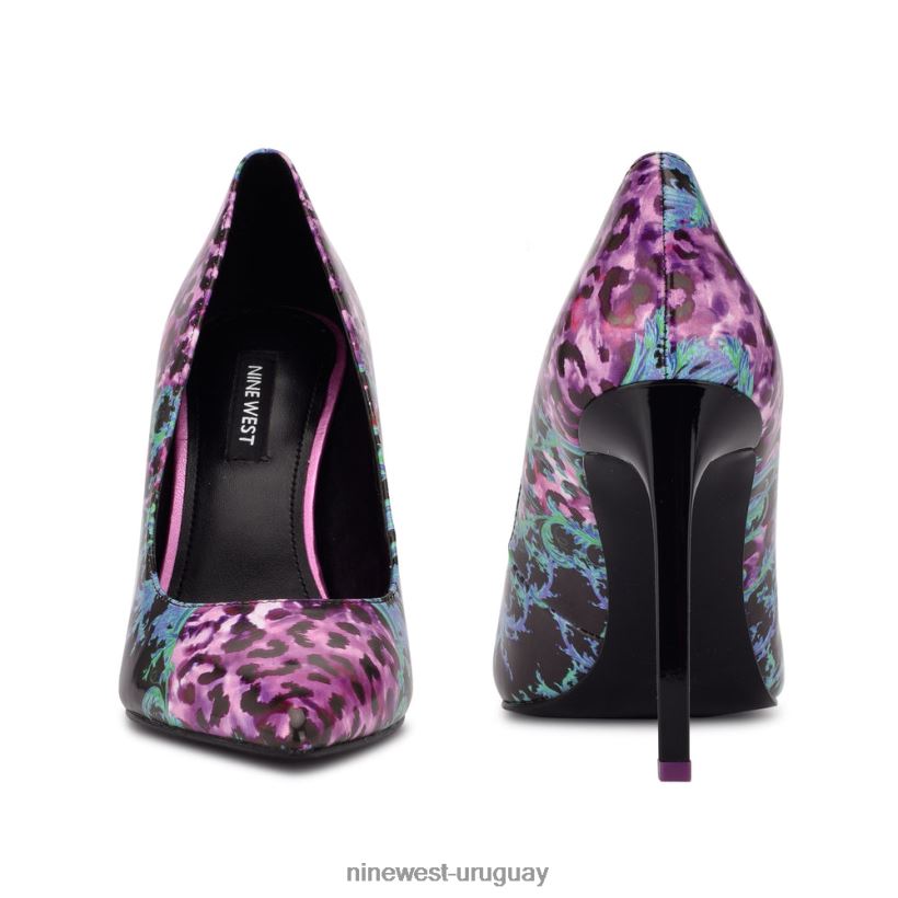 BD04221547 Nine West zapatos tatiana con punta puntiaguda patente múltiple púrpura