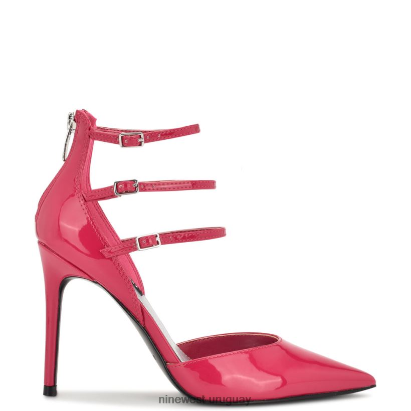 BD04221606 Nine West zapatos de tacón con tiras frann d'orsay patente rosa