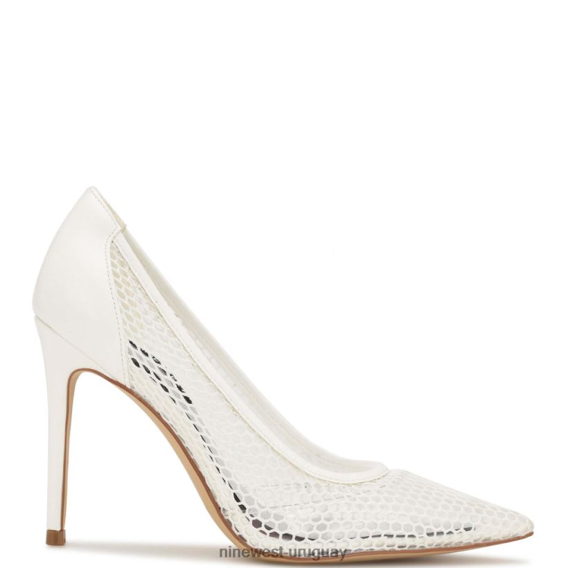 BD04221763 Nine West zapatos de tacón de malla blanco