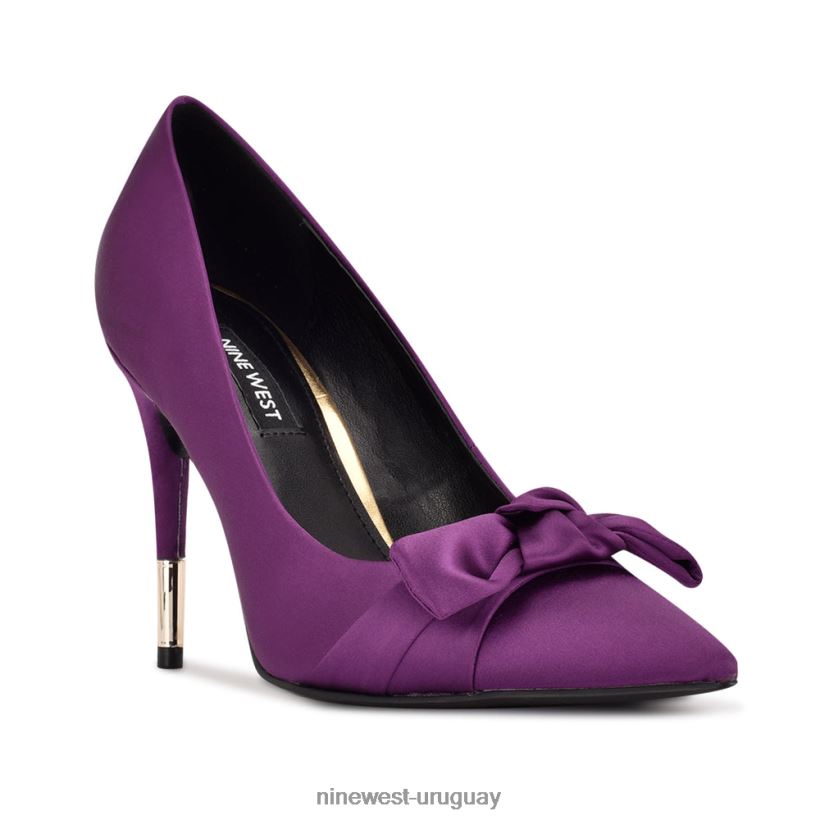 BD04221872 Nine West zapatos de vestir con lazo satén morado