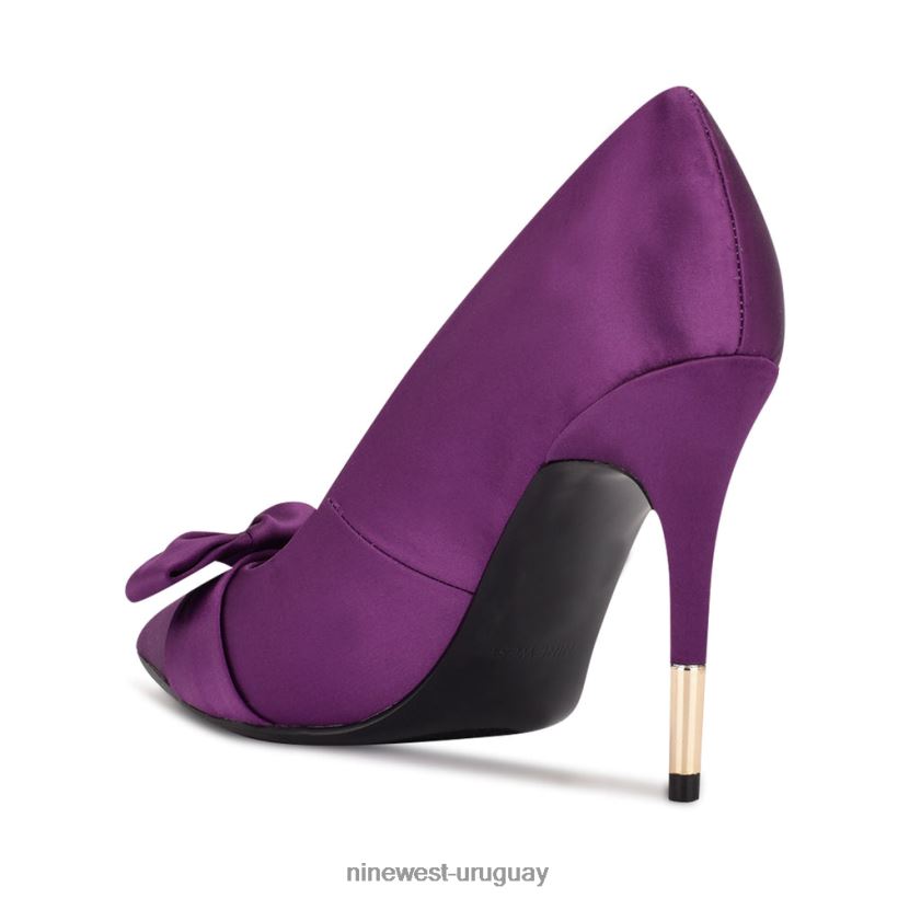 BD04221872 Nine West zapatos de vestir con lazo satén morado