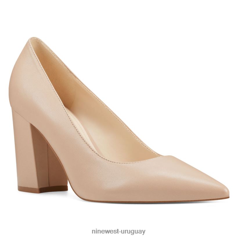 BD04222127 Nine West zapatos de vestir cara cuero apenas desnudo