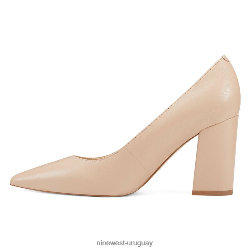 BD04222127 Nine West zapatos de vestir cara cuero apenas desnudo