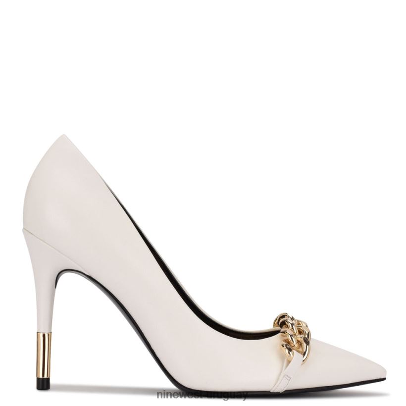 BD04222232 Nine West zapatos de tacón con punta puntiaguda balan blanco