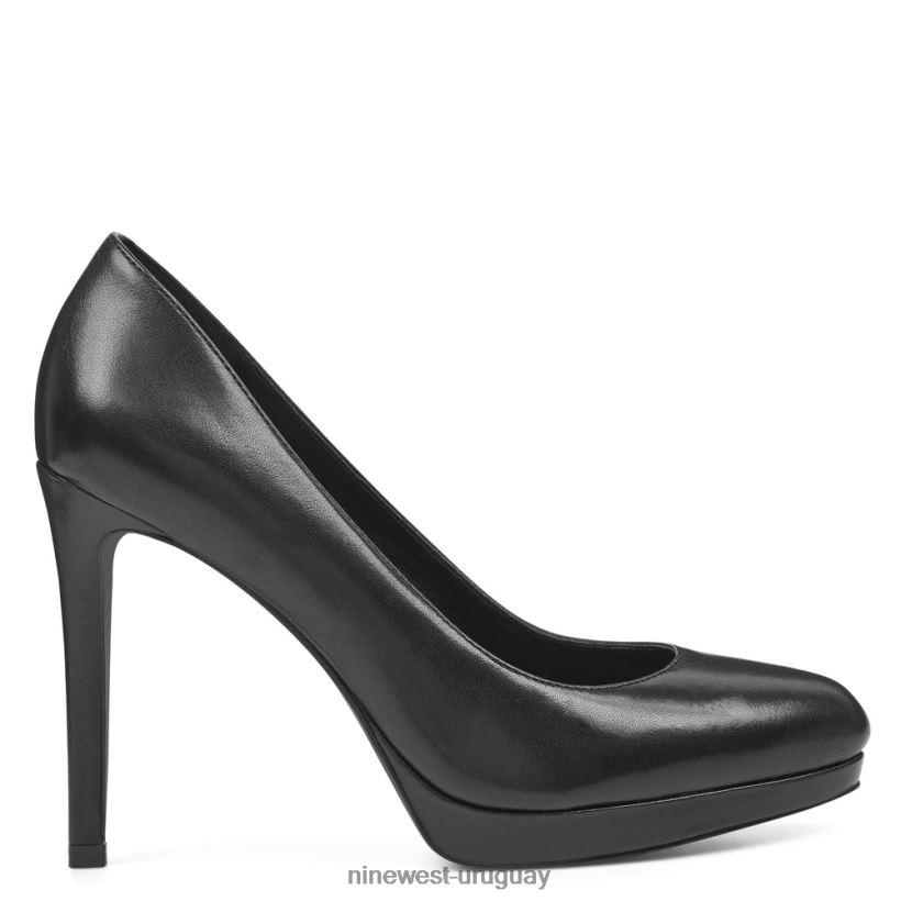 BD04222367 Nine West bombas de plataforma quabree cuero negro
