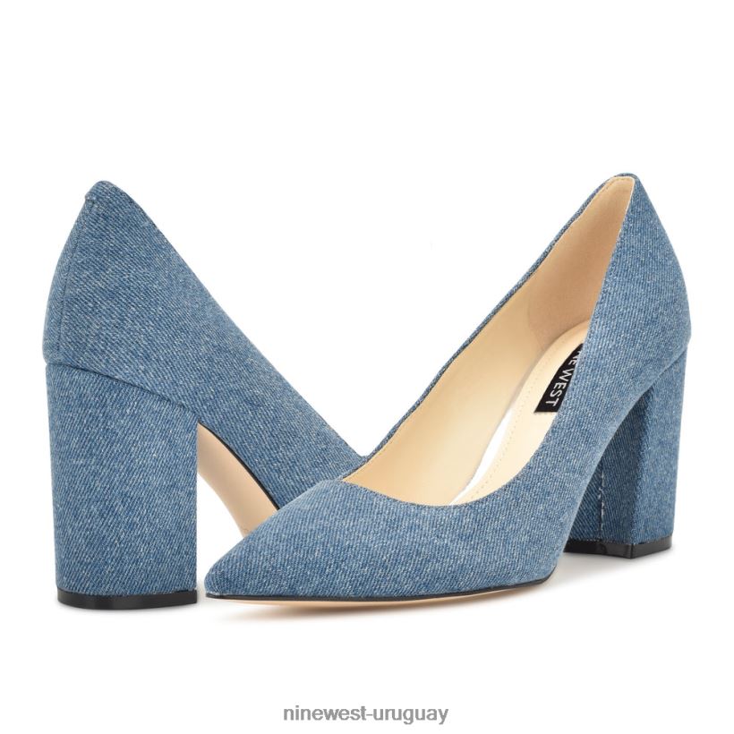 BD0422868 Nine West zapatos de vestir cara mezclilla azul