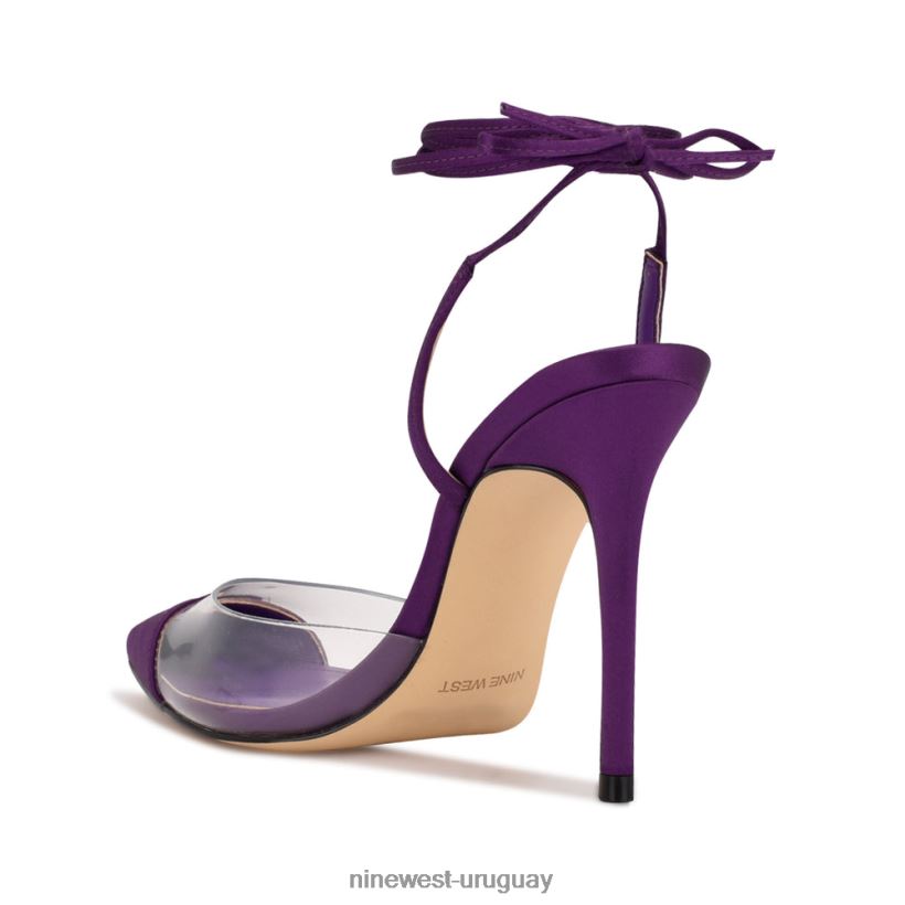BD0422936 Nine West zapatos de tacón Ferest con envoltura en el tobillo morado/claro