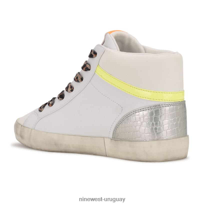 BD04222910 Nine West zapatillas altas stunnah neón blanco múltiple