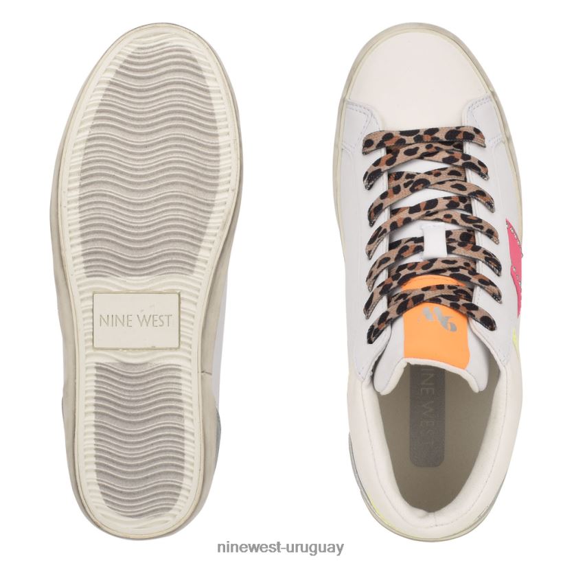 BD04222910 Nine West zapatillas altas stunnah neón blanco múltiple