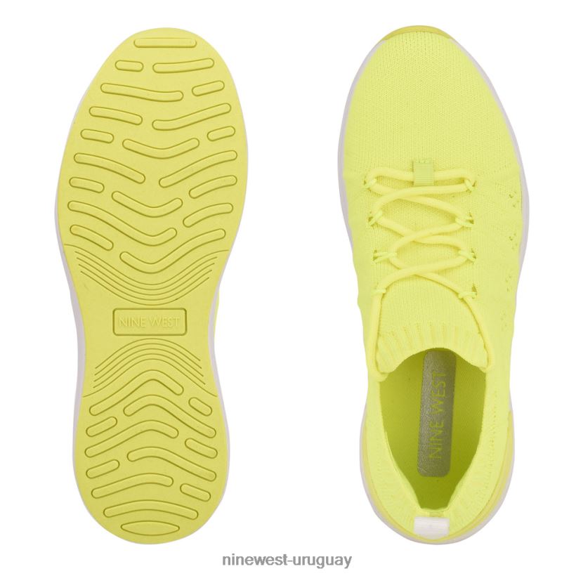 BD0422965 Nine West zapatillas de punto lima neón